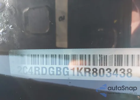 2019 Dodge Grand Caravan Se 35Th Anniversary Edition from USA, damaged, VIN 2C4RDGBG1KR803438